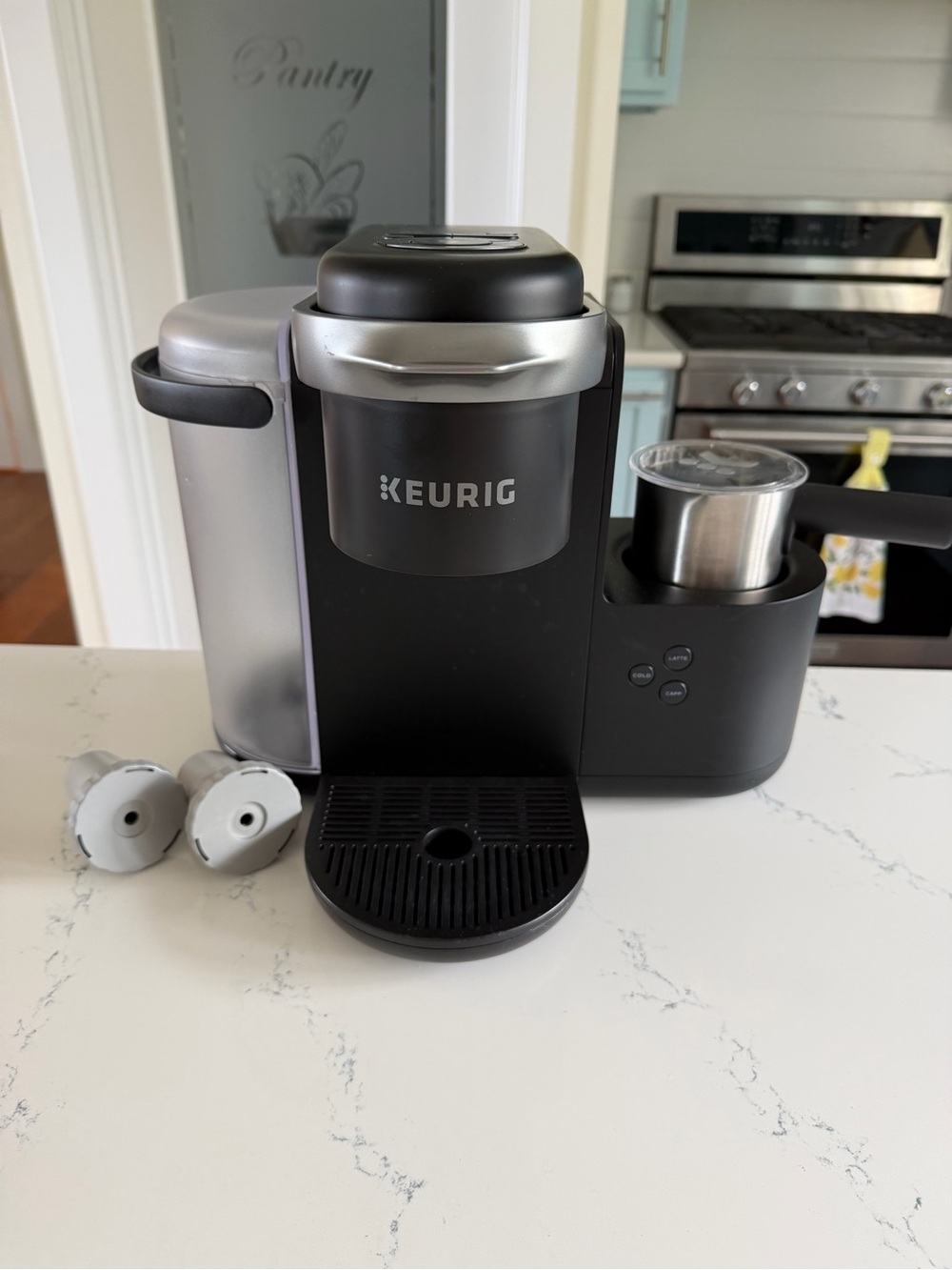 Keurig Compact Single-Serve Coffee Brewer in Black and Silver